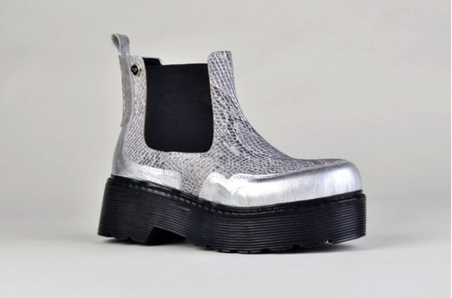 Imagen 2 de 9 de Botinetas Panchas Botitas De Mujer De Cuero Pietra - Ferraro