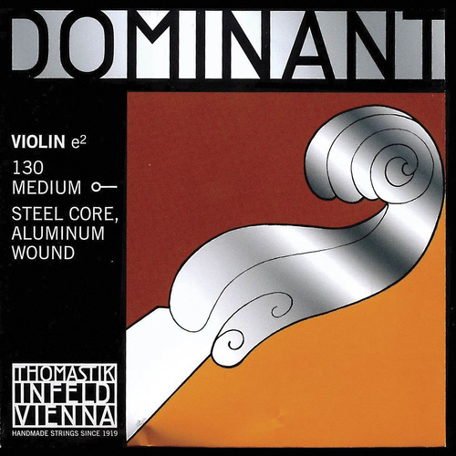 Thomastik Dominante Violin 4 Cadena Medium Aluminum-steel