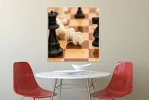 Comprar Cuadro 60x60cm Ajedrez Juegos Chess Peon Rey Reina M8