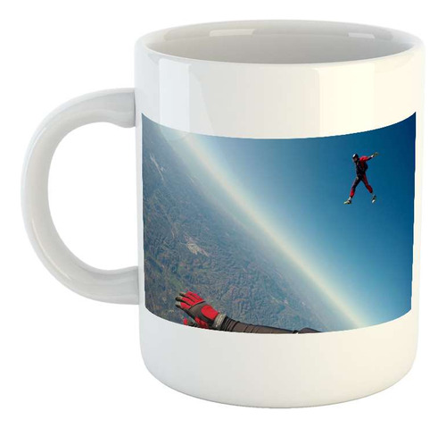 Taza Ceramica Skydiving Deporte Extremo Vuelo Razo M3