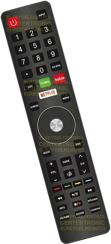 Imagen 1 de 5 de Control Remoto Smart Tv Para Telefunken Tk4322fk5 Smart Tv