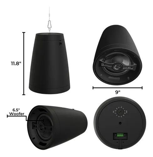 Osd Nero Arc 6 Parlante Instalación Colgante 150w 6.5 PuLG