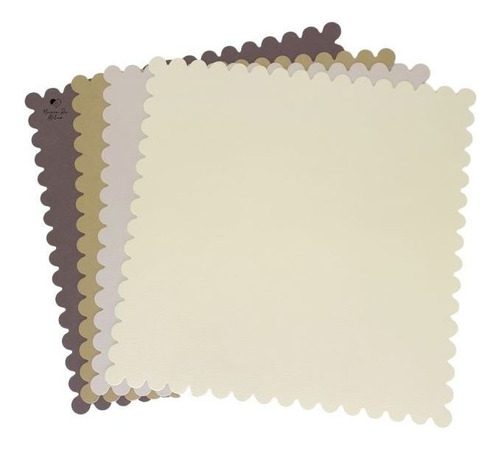 Kit Papel Para Scrapbook Tons Marrom 220grs 12 Folhas