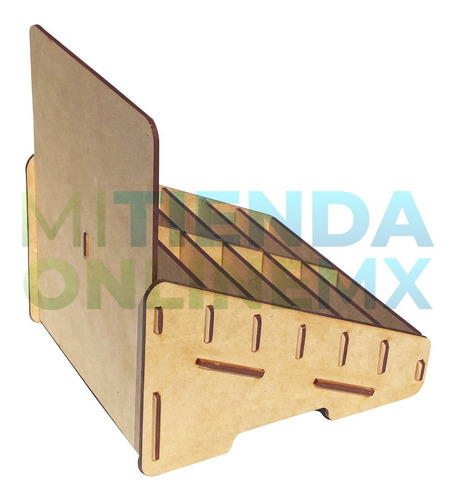 Imagen 4 de 5 de Organizador Exhibidor 12 Cajetillas Cigarro Horizontal Mdf