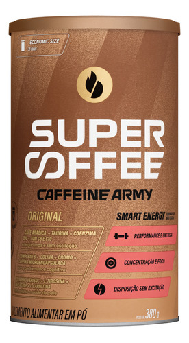 Suplemento em pó Caffeine Army  SuperCoffee 3.0 proteína SuperCoffee 3.0 sabor  original em pote de 380g