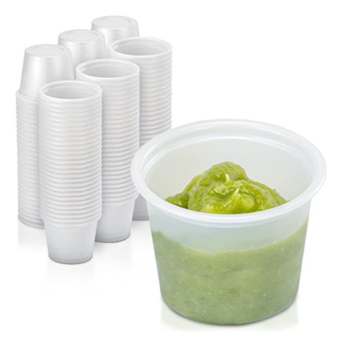 [250 Pack] 1 Oz Bpa Free Plastic Portion Cup - Disposab...