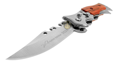 Navaja Cuchillo Automática Apertura De Botón Táctica Madera