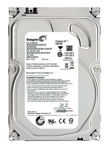 Disco Duro Seagate 2tb 3,5´ Sataiii 5900rpm - Tecnobox