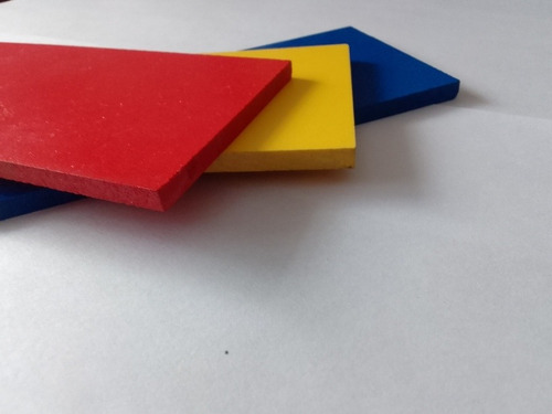 Placa Pvc Espumoso 5mm Color Rojo, Azul O Amarilla