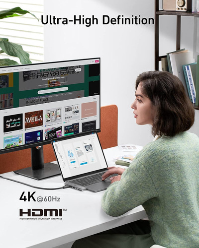 Anker Usb C Hub Para Macbook, Anker 547 Usb-c Hub (7-in-2),