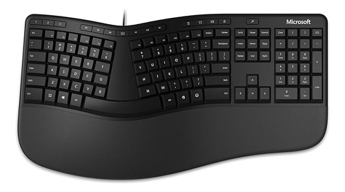 Teclado Ergonómico Microsoft Español Color Negro