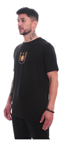 Imagen 2 de 8 de Polera De Hombre Manga Corta Hang Loose Negro