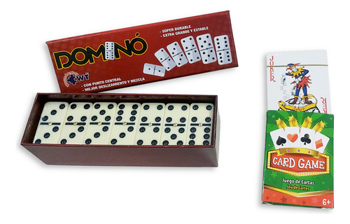 Domino Profesional Con Cartas Poker - Juego De Mesa