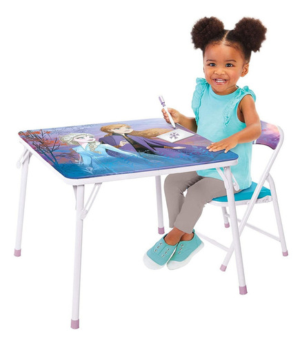 Disney Frozen Juego De Mesa Y Silla Para Niños De 2 A 5 Años