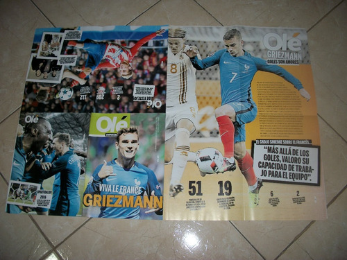 Revi Poster - Messi - Iniesta - Griezman - Neymar - Ronaldo (Usado)