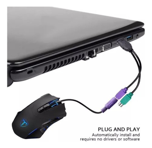 Ps/2 A Usb Adaptador Convertidor Para Teclado Mouse