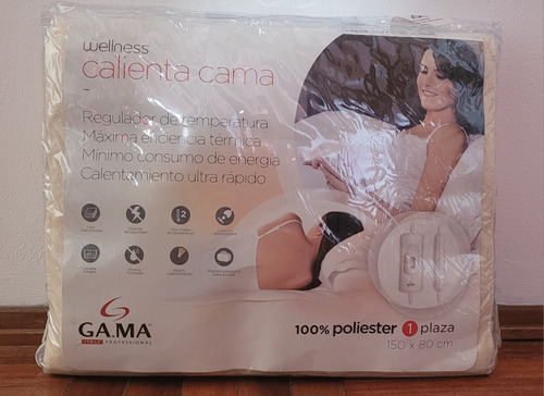 Calienta Camas De 1 Plaza, Marca Ga.ma. 100% Polyester.
