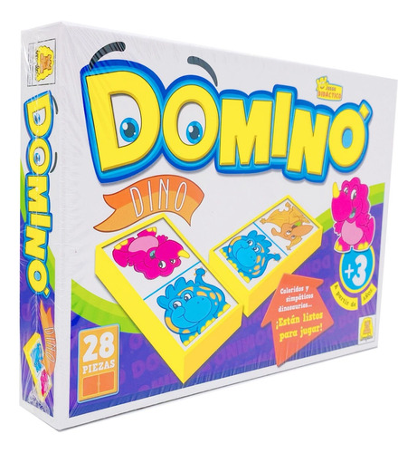 Juego Domino Dino Dinosaurios Fichas Plasticas Implas