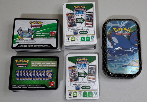 Cartas Pokemon 330 Códigos Live Trading Card Game (Usado)