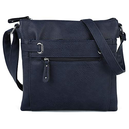 Mujer Mediana Multi Pocket Compartment Trendy Messenger Cros