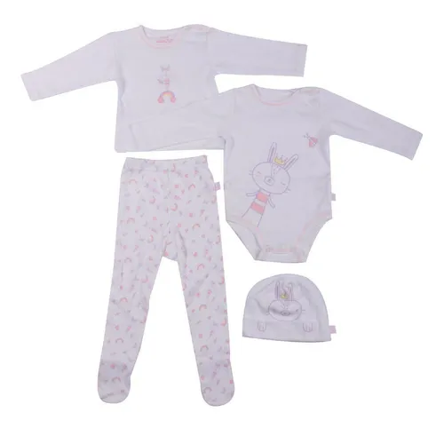 Set 4 Pzas Bebe Niña Multicolor Pillin