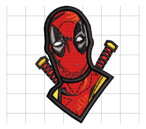 Deadpool Ponchado/diseño Para Bordar