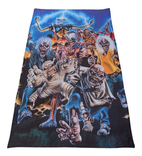 Bandera De Iron Maiden 1,60 X 1 Metro Rockería Que Sea Rock