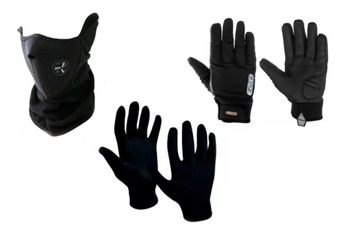 Guantes Extremo Neoprene + Primera Piel + Mascara Bagattini