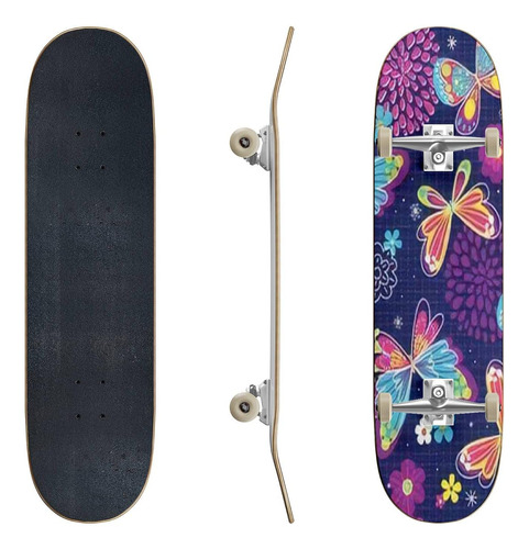 Skateboards Fun Butterfly Bright Tween Are Great Longboard C