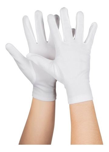 Docena De Guantes Algodón Blancos Niños Y Adultos