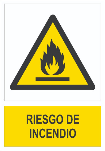Carteles Riesgo De Incendio   -  40x30 