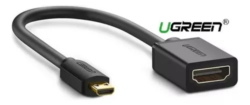 Cabo Adaptador Micro Hdmi Para Hdmi Ugreen 22cm Preto