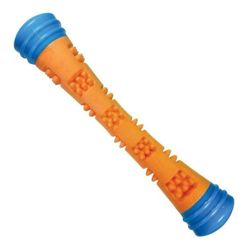 Imagem 1 de 3 de Brinquedo Para Cachorros Magic Stick Grande Laranja Mordedor