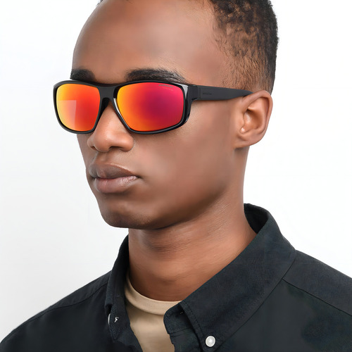 Lentes De Sol Carrera Para Hombre 202807oit63uz Negro Mate Color de la lente Rojo Multicapa Diseño Mirror