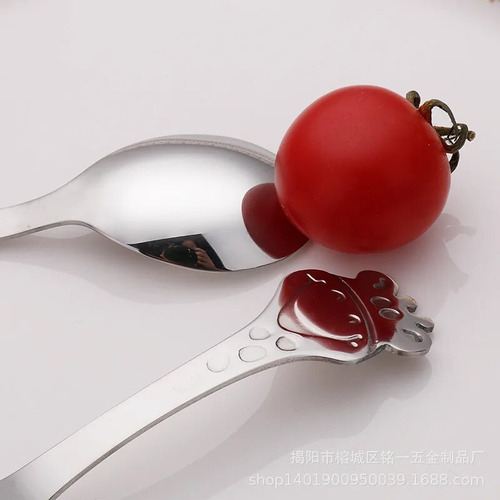 Hu Cuchara Y Tenedor Silver Deer, Elegante, Esencial Para