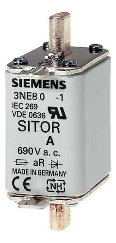 Cartucho Fusible Sitor Nh Tamaño 00 50a Siemens 3ne8017-1