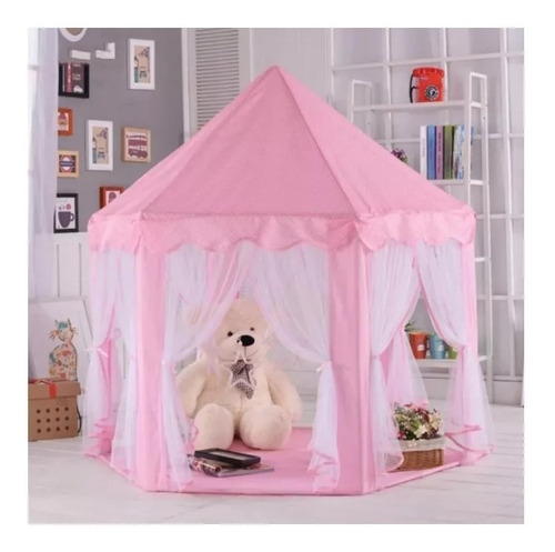 Imagen 2 de 6 de Carpa Infantil Castillo Princesa Niñas Portatil + Cascada