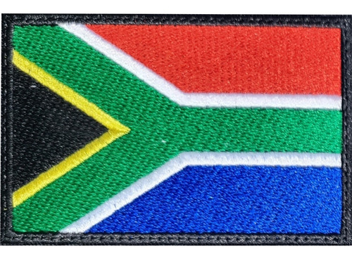 Bandera De Sudafrica Parche Bordado 9x6 Cm