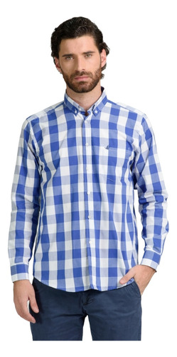 Camisa Cuadros Hombre Brooksfield Regular Fit Bolsillo 3570b