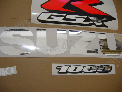 Kit Adesivo Lateral Moto Suzuki Gsxr 1000 2004 Preta 10004pt