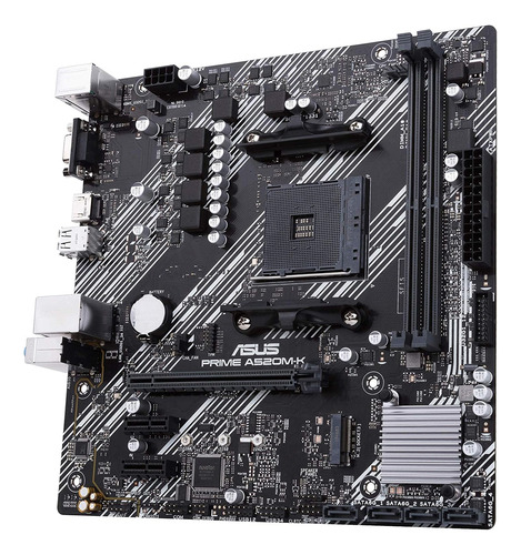 Tarjeta Madre Asus Prime A520m-k Am4 Ddr4 M.2 Micro Atx