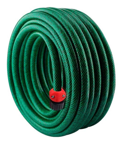 Manguera Agua Riego Rollo 15 Mts Reforzada 3 Capas Santul Color Verde oscuro