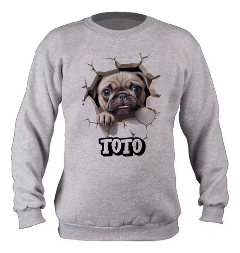 Buzos Perro Shar Pei Adulto Personalizado Con Nombre 6413