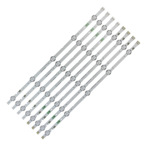 Kit 8 Barras De Led Compatível Com Tv Un49j5200 Un49j5200ag