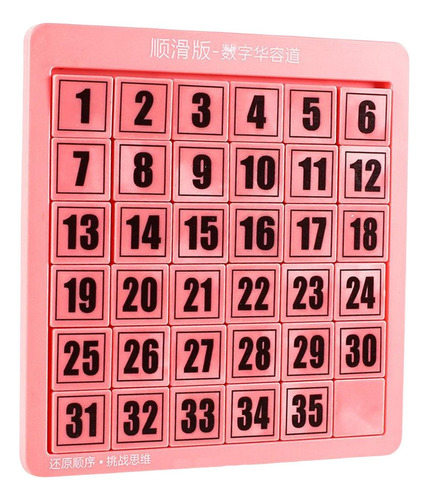 Rompecabezas Digitales Juguetes Matemáticas Rosa 35 Cubos
