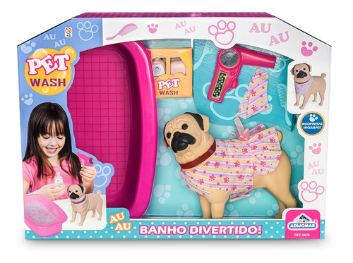 Banho De Verdade Com Cachorrinho Shampoo E Secador