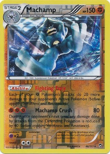 Machamp 46/111 Reverse Holo Raro Pokemon Tcg