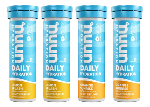 Nuun Daily 40 Tabletas Cítricos Hidratantes Con Electrolitos