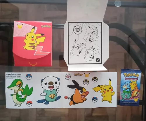 Envelopes Pokemon Mc Donald's Cartas+adesivos+moldura+estojo