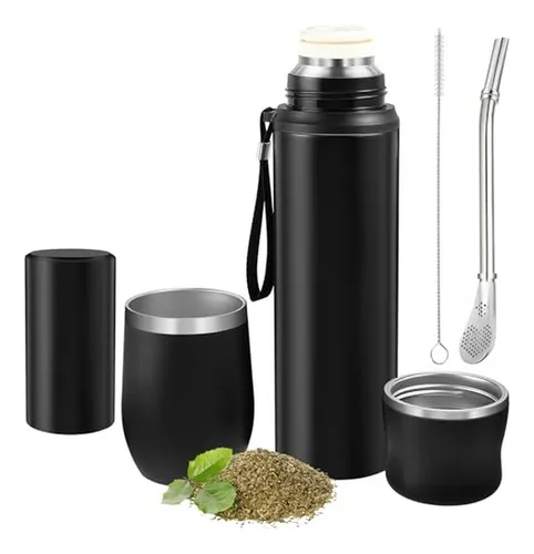 comprar Kit Mate De Yerba Mate: Set De Mate, Termo Y Accesorios, Neg